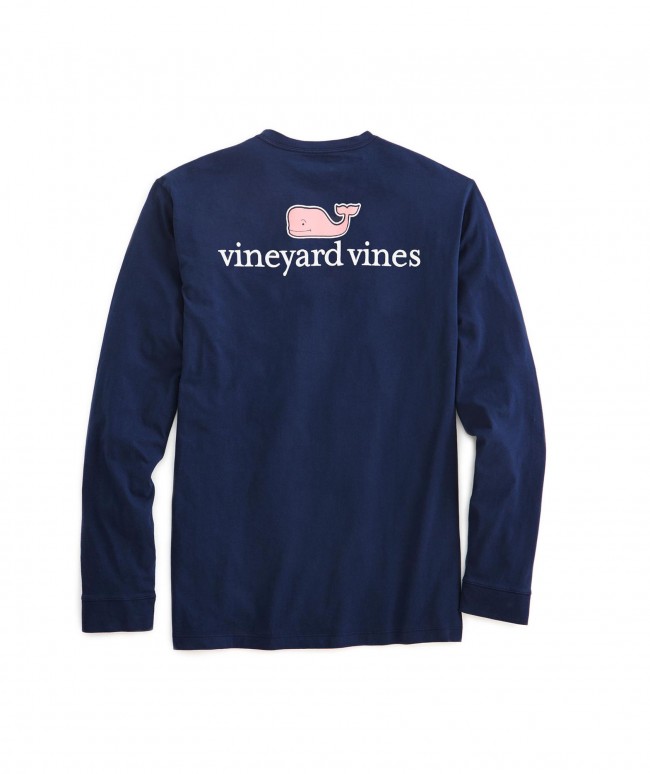 LongSleeve Vineyard Vines Logo Graphic Pocket TShirt