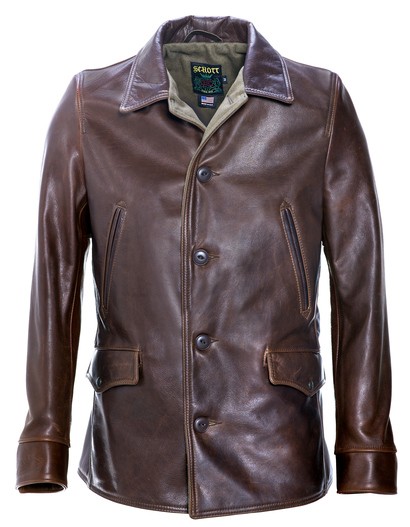 Schott N Y C Pebble Cowhide Leather Jacket
