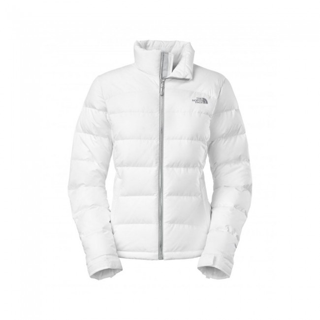 the north face white women's jacket 